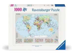 Ravensburger: Political World Map (1000) legpuzzel