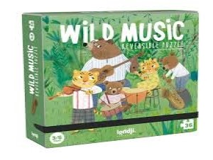	 Londji: Reversible puzzle - Wild Music (36) kinderpuzzel
