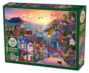 Cobble Hill: Coastal Town at Sunset (1000) legpuzzel