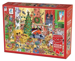 Cobble Hill: Doodletown - Catching Santa (1000) kerstpuzzel