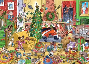 Cobble Hill: Doodletown - Catching Santa (1000) kerstpuzzel