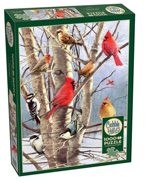 Cobble Hill: Winter Birds (1000) verticale puzzel
