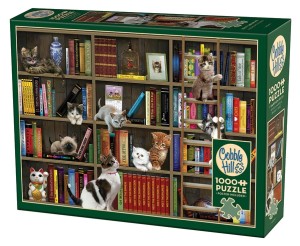 Cobble Hill: Kitty Librarians (1000) kattenpuzzel