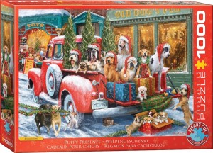 Eurographics: Puppy Presents (1000) kerstpuzzel