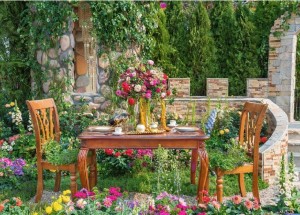 Tucker's Fun Factory: Theetijd in de Tuin (1000) legpuzzel