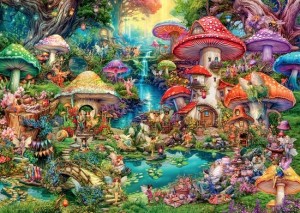 Ravensburger: Merry Mushroom Village (1000) legpuzzel