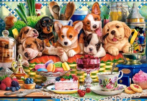 Castorland: Puppies Dessert (1000) hondenpuzzel