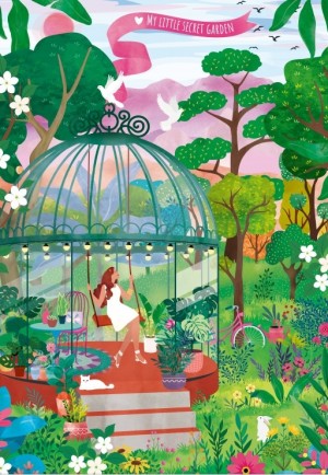 Pieces and Peace: My Little Secret Garden (1000) verticale puzzel