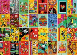Magnolia: Popart Mosaic (1000) legpuzzel