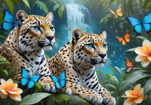 Alipson: Les Deux Léopards (1000) legpuzzel