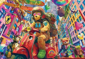 Alipson: Teddy on the Go (1000) legpuzzel