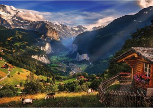 Trefl: Lauterbrunnen Valley (1000) legpuzzel