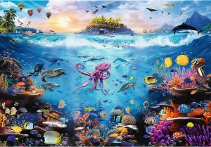 Trefl: Dive into Underwater Paradise (13500) grote puzzel