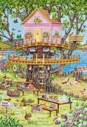 Grafika: Tree House (1000) verticale puzzel
