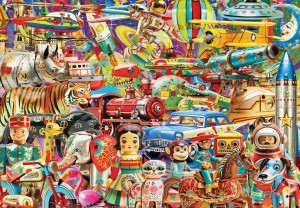 Grafika: Retro Toys (1000) legpuzzel