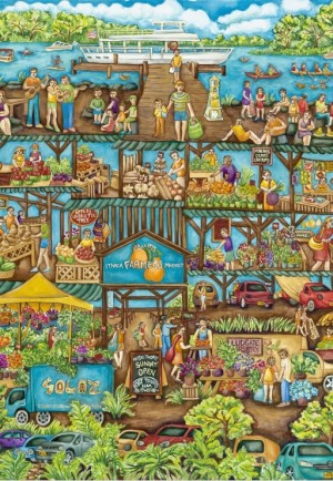 Grafika: Farmer's Market (1000) verticale puzzel
