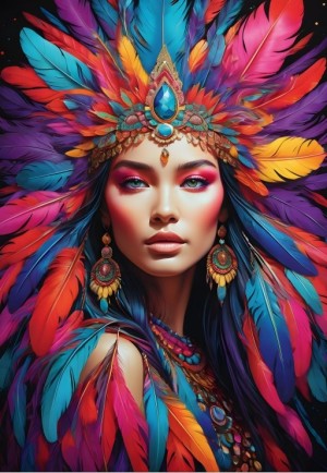 Bluebird: Indian Beauty (1000) verticale puzzel