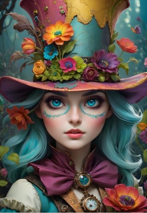 Bluebird: Lady with a Hat (1000) verticale puzzel