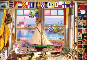 Eurographics: Lighthouse Phare (550) puzzel in tinnen blik