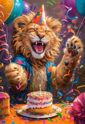 Castorland: Happy Birthday (1000) verticale puzzel