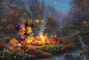 Schmidt: Disney Mickey and Minnie Sweetheart Campfire (200XL) disneypuzzel