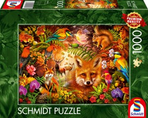 Schmidt: Flowers, Fur and Feathers (1000) legpuzzel