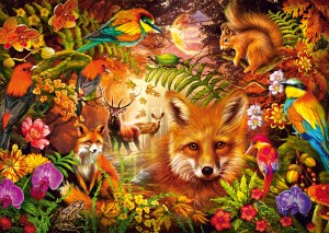 Schmidt: Flowers, Fur and Feathers (1000) legpuzzel