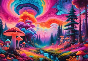 Alipson: Mushroom Forest (1000) legpuzzel