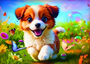 Trefl: Happy Puppy (500) hondenpuzzel