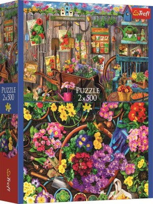Trefl: Working in the Garden (2x500) legpuzzels 