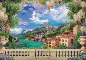 Clementoni: Lush Terrace on Lake (3000) legpuzzel