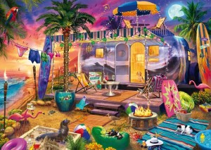 Schmidt: Met de caravan aan zee (1000) legpuzzel