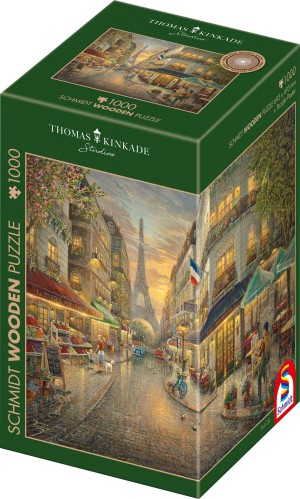 Schmidt: Thomas Kinkade - Pittoresk Parijs (1000) houten puzzel