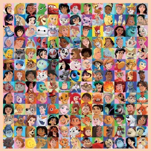 Hachette: Who's Who Disney (1000) verticale disneypuzzel