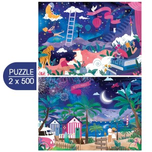 Pieces and Peace: My Dreams (2x500) legpuzzels