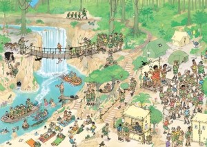 Jan van Haasteren: Jungletocht (1000) legpuzzel