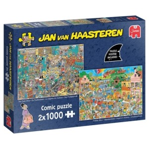 Jan van Haasteren: De Muziekwinkel en Vakantiekriebels (2x1000) legpuzzels
