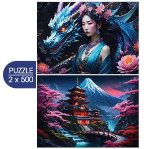 Bluebird: Japan Spirit (2x500) legpuzzels