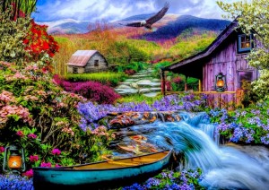 Bluebird: Heaven on Earth in the Mountains (1500) puzzel