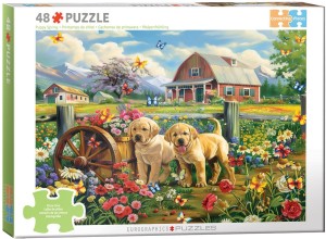 Eurographics: Puppy Spring (48XXL) legpuzzel