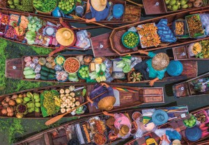 Clementoni: Thai Floating Market (1000) legpuzzel