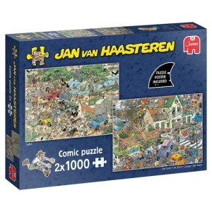 Jan van Haasteren: Safari & De Storm (2x1000) legpuzzels