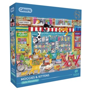 Gibsons: Moggies and Kittens (1000) legpuzzel