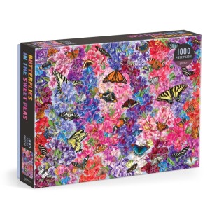 Galison: Butterflies in the Sweet Peas (1000) legpuzzel
