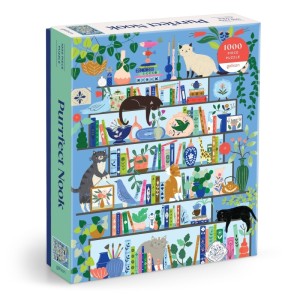 Galison: Purrfect Nook (1000) verticale puzzel