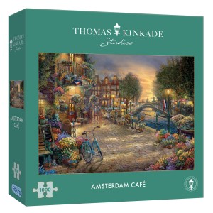 Gibsons: Thomas Kinkade Amsterdam Café (1000) legpuzzel