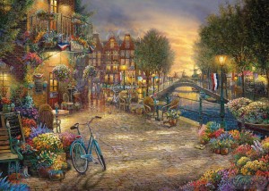 Gibsons: Thomas Kinkade Amsterdam Café (1000) legpuzzel