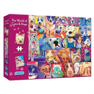Gibsons: The World of Cats and Dogs (1000) legpuzzel
