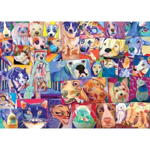 Gibsons: The World of Cats and Dogs (1000) legpuzzel