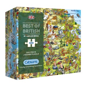 Gibsons: Best of British (500) verticale puzzel
